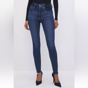 Good American Women's Skinny Jeans - Dark Blue